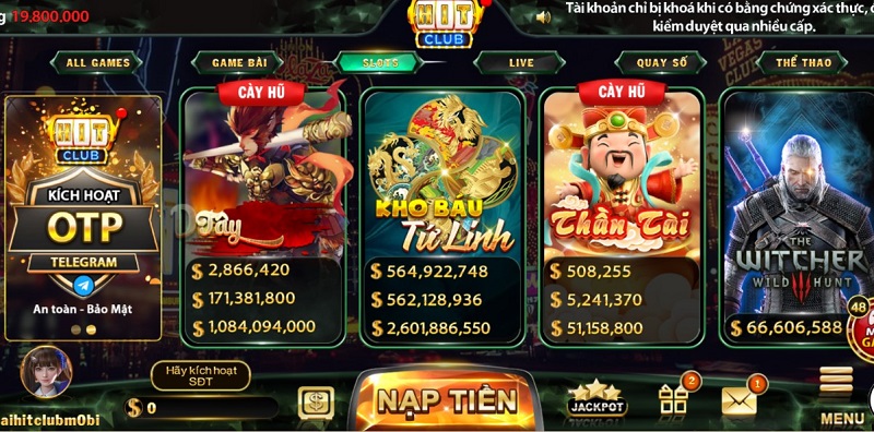 Siêu phẩm game có tại Hit Club